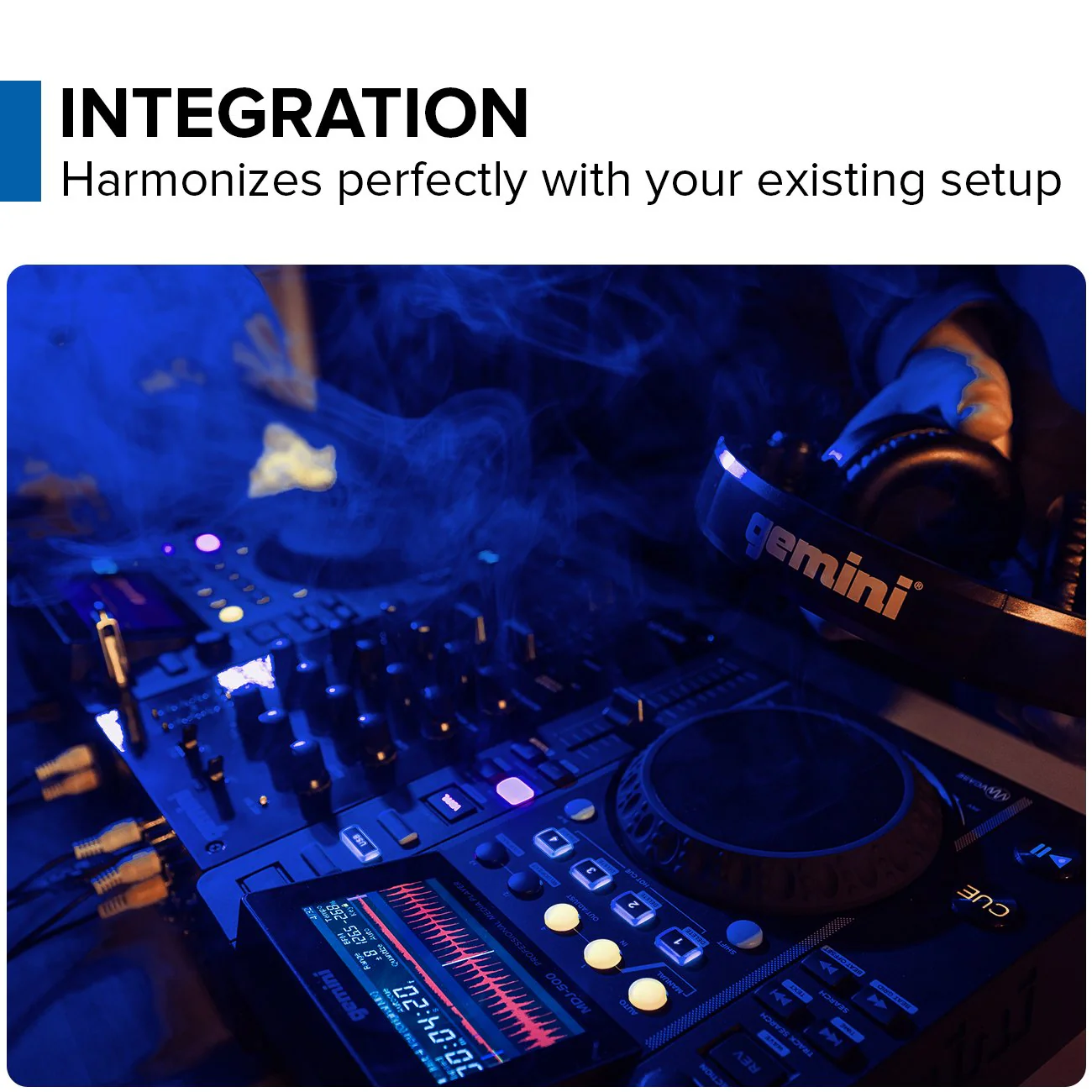 Gemini MDJ-500 Professional DJ Media Player - Compact Mobile - Image 4