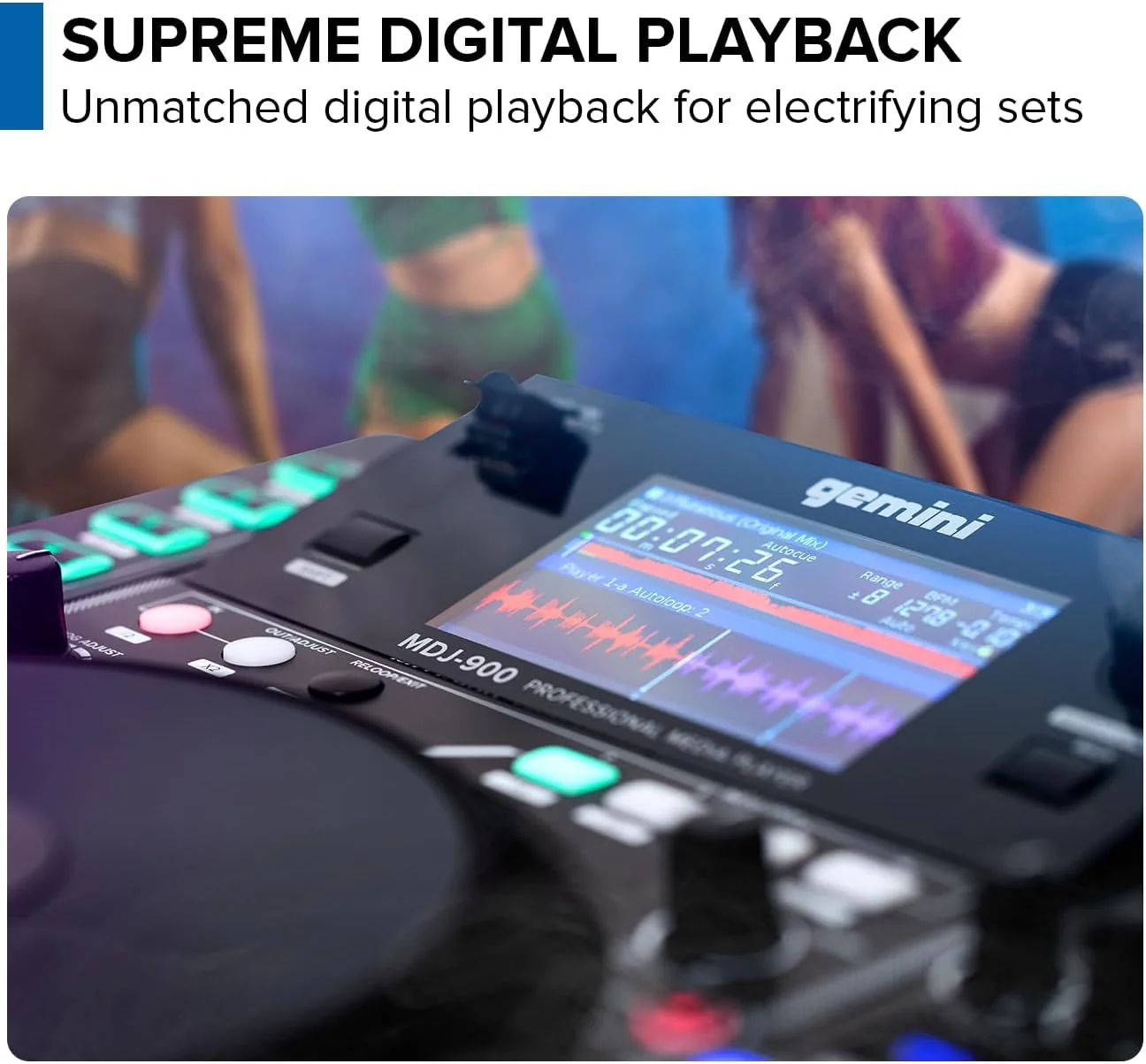 MDJ-900 Professional DJ Media Player 8-Inch Touch Screen USB - Image 6