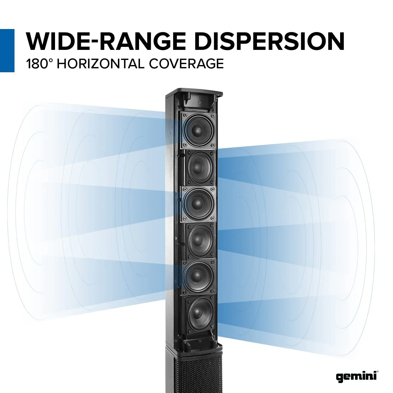 Gemini WRX-843 Portable Line Array PA Speaker - 3000W Lightweight - Image 4